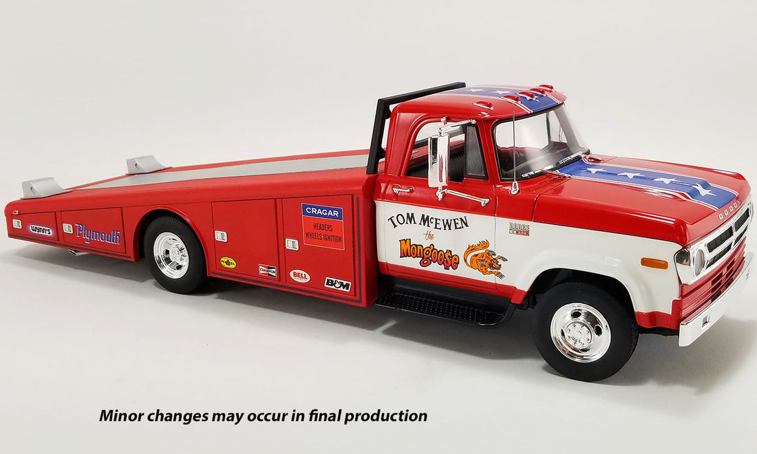 *PRE-ORDER* 1970 DODGE D-300 RAMP TRUCK - THE MONGOOSE 1:18 DIECAST MODEL - ACME