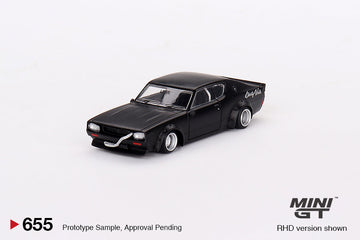 Nissan Skyline Kenmeri Liberty Walk - Matt Black -  1:64 Scale Diecast Model - Mini GT