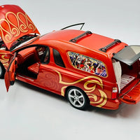 HOLDEN SANDMAN MAMBO CONCEPT VEHICLE - DARK RED W/FLAMES - 1:18 SCALE DIECAST MODEL