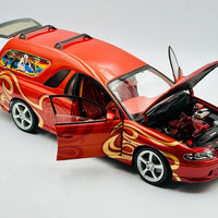 HOLDEN SANDMAN MAMBO CONCEPT VEHICLE - DARK RED W/FLAMES - 1:18 SCALE DIECAST MODEL