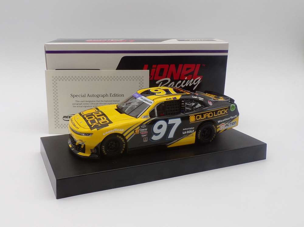 SHANE VAN GISBERGEN 2024 AUTOGRAPHED QUAD LOCK THROWBACK 1:24 ARC DIECAST