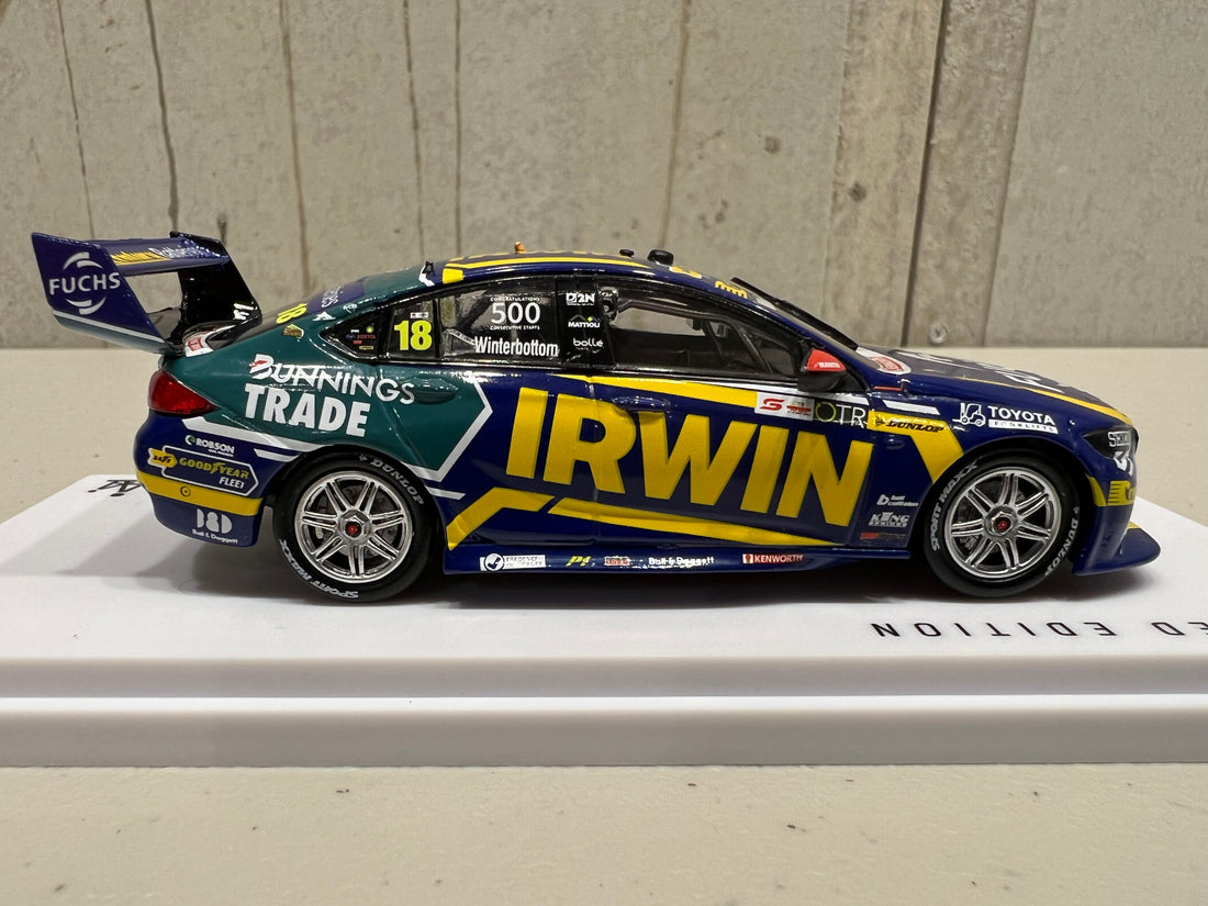 Mark Winterbottom (500th Consecutive Race Start) 1:43 IRWIN Racing #18 Holden ZB Commodore - 2021 OTR SuperSprint At The Bend