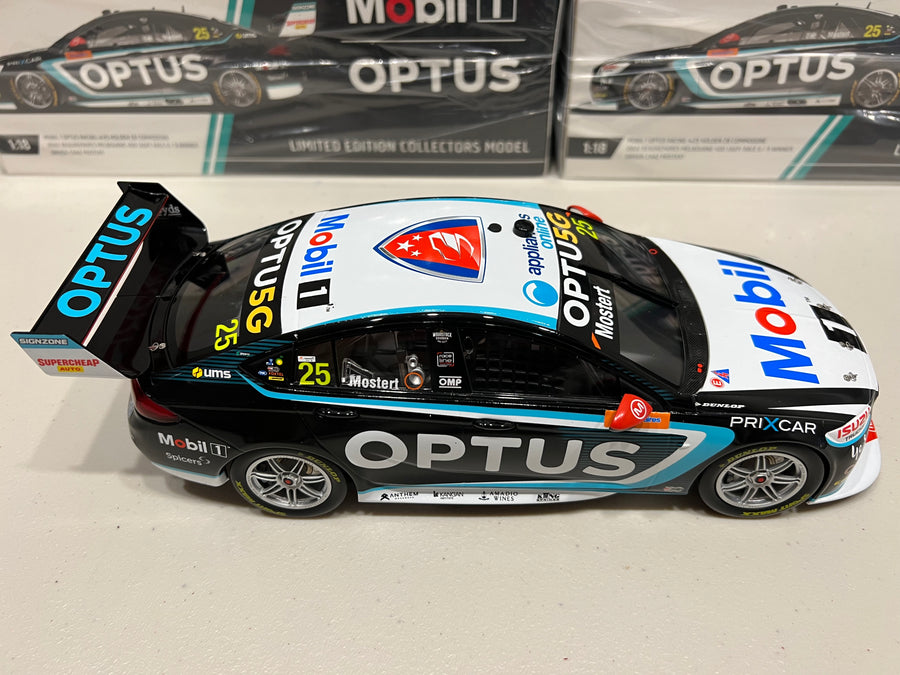 1:18 Mobil 1 Optus Racing #25 Holden ZB Commodore - 2022 Beaurepaires Melbourne 400 (AGP) Race 6 / 9 Winner - Chaz Mostert - AUTHENTIC COLLECTABLES - RRP $230 NOW $200