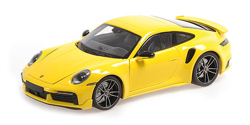 *PRE-ORDER* PORSCHE 911 - 992 - TURBO S COUPE SPORTS DESIGN - 2021 - YELLOW - 1:18 SCALE DIECAST MODEL - MINICHAMPS