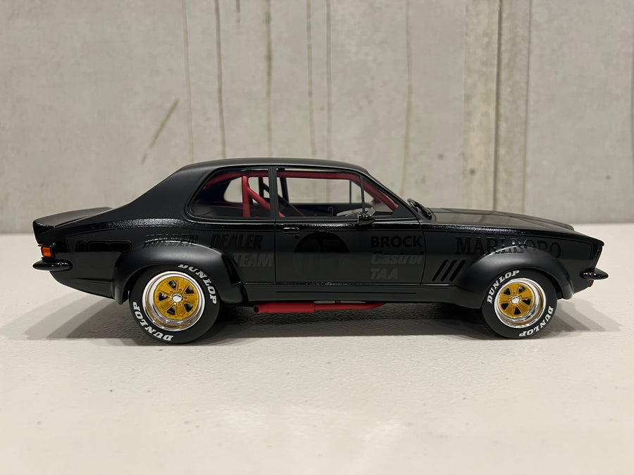 ECLIPSE TORANA SATIN BLACK BROCK TRIBUTE MARLBORO TORANA - 1:18 SCALE MODEL - 1 OF 324 - ACE