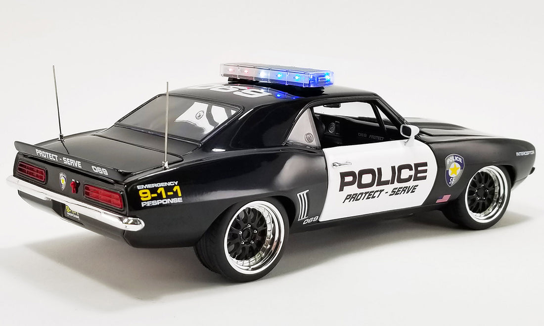 1969 CHEVROLET CAMARO STREET FIGHTER - POLICE INTERCEPTOR - 1:18 DIECAST MODEL - GMP