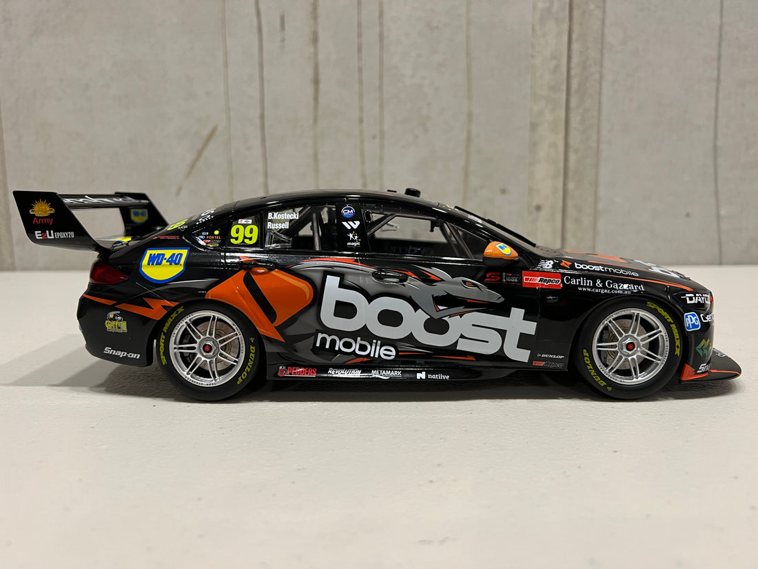 Brodie Kostecki / David Russell 1:18 Scale Erebus Boost Mobile Racing #99 Holden ZB Commodore - 2021 Repco Bathurst 1000 3rd Place - AUTHENTIC COLLECTABLES  - RRP $230 NOW $200