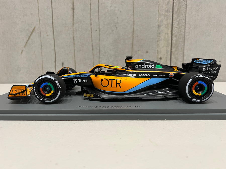 Daniel Ricciardo McLaren MCL36 No.3 McLaren F1 Team - Australian GP 2022 1:18 Scale -  RRP  $340  NOW  $310