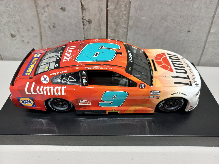 CHASE ELLIOTT 2021 LLUMAR WINDOW FILM COTA RACE WIN 1:24 ELITE DIECAST