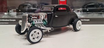 1934 FORD 3-WINDOW COUPE 1:18 SCALE DIECAST - AUTO WORLD