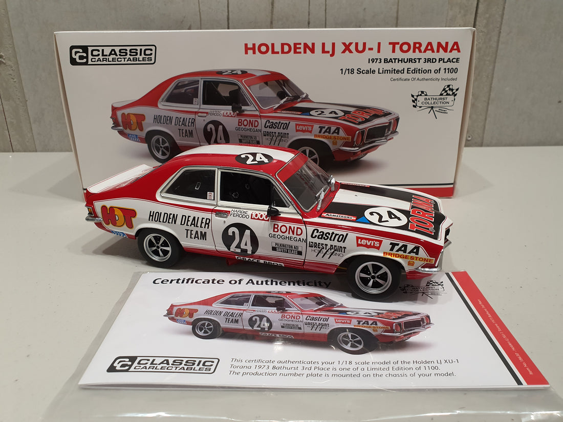 Holden LJ XU-1 Torana 1973 Bathurst 3rd Place - 1:18 Diecast Model - R ...