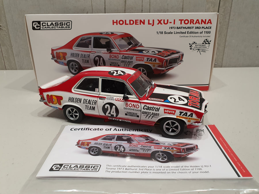 Holden LJ XU-1 Torana 1973 Bathurst 3rd Place - 1:18 Diecast Model