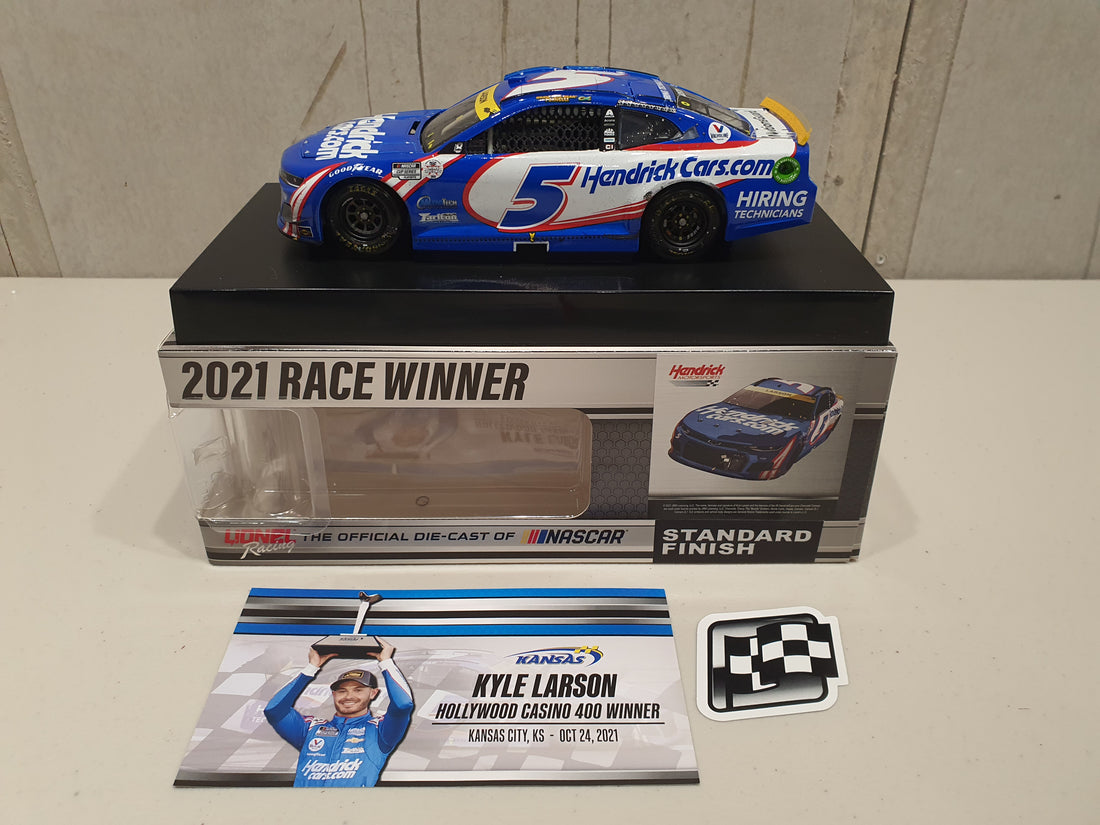 Kyle Larson 2021 Kansas Cup Series Win 1:24 ARC Nascar Diecast