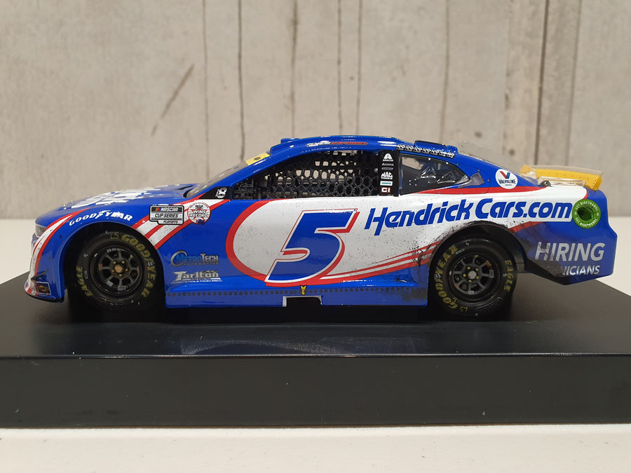 KYLE LARSON 2021 HENDRICKCARS.COM TEXAS RACED WIN 1:24 ELITE DIECAST