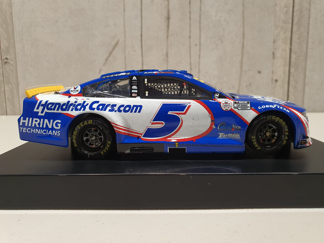 KYLE LARSON 2021 HENDRICKCARS.COM TEXAS RACED WIN 1:24 ELITE DIECAST