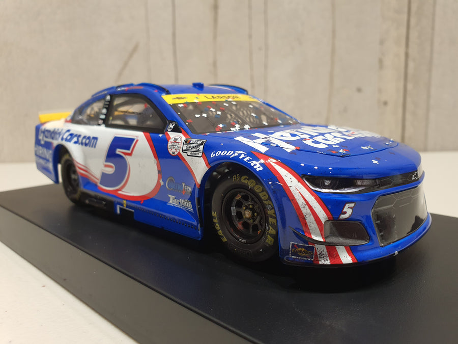 KYLE LARSON 2021 HENDRICKCARS.COM TEXAS RACED WIN 1:24 ELITE DIECAST