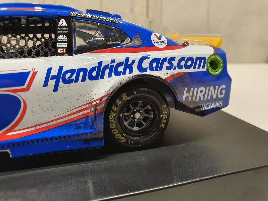 KYLE LARSON 2021 HENDRICKCARS.COM TEXAS RACED WIN 1:24 ELITE DIECAST