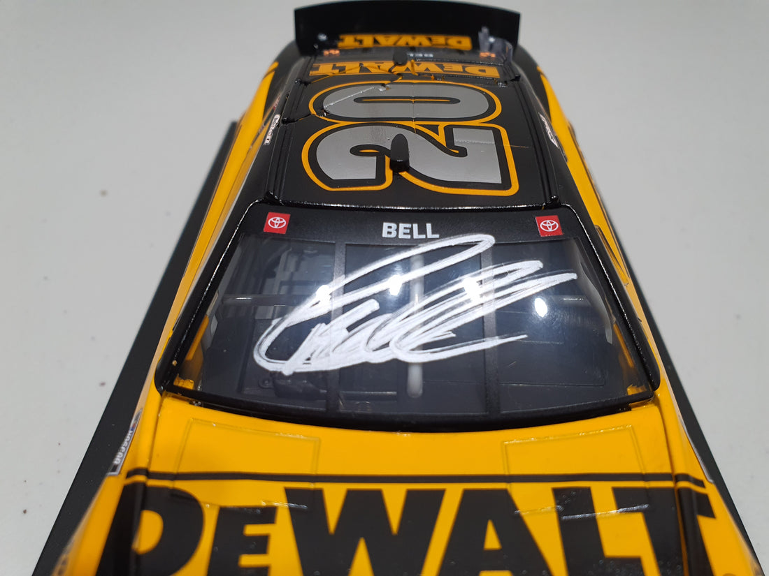 CHRISTOPHER BELL 2022 AUTOGRAPHED DEWALT 1:24 ARC DIECAST MODEL