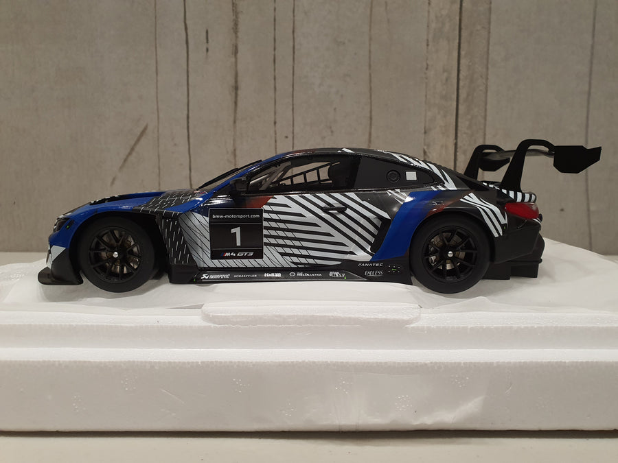 BMW M4 GT3 Test Car ver 1 1:18 Resin Diecast