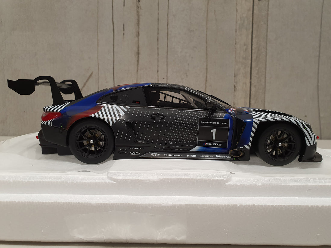 BMW M4 GT3 Test Car ver 1 1:18 Resin Diecast