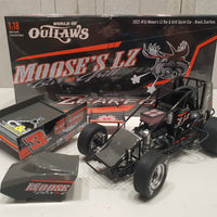 Brock Zearfoss 2022 Moose's LZ Bar & Grill #3z 1:18 Sprint Car Diecast