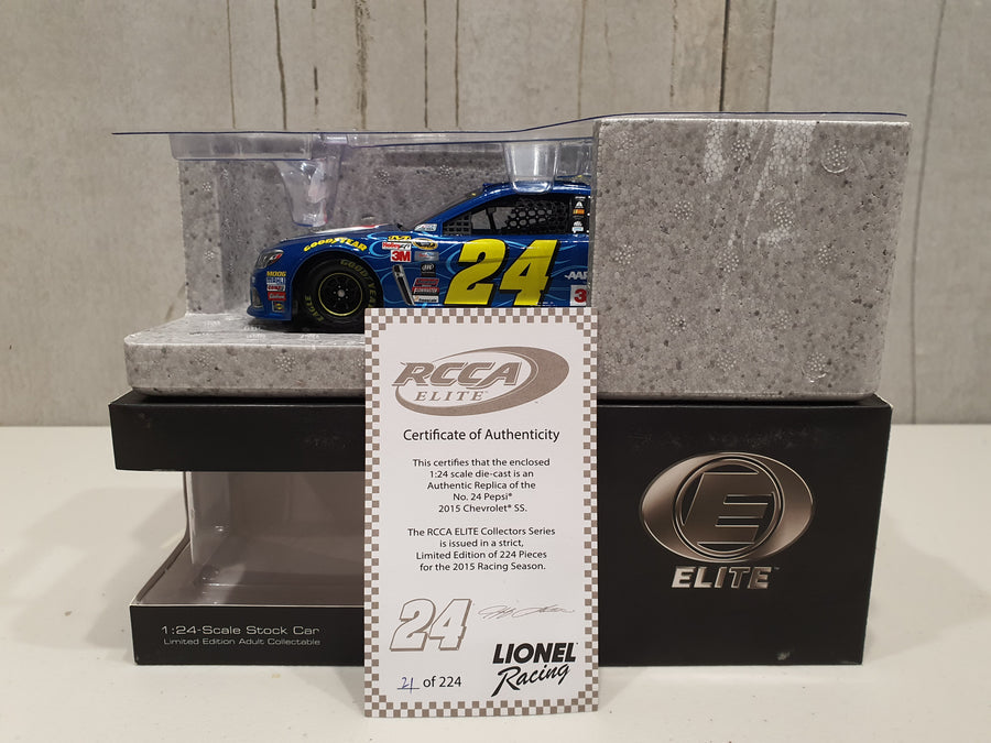 JEFF GORDON 2015 PEPSI 1:24 ELITE DIECAST MODEL