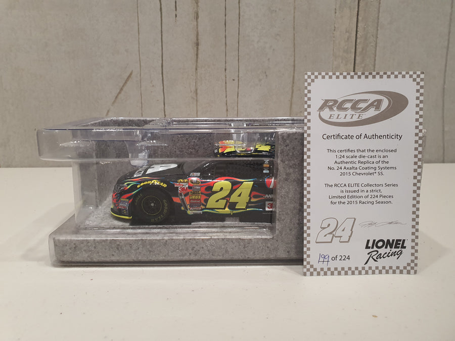 JEFF GORDON 2015 AXALTA 1:24 ELITE DIECAST MODEL  1 OF 224