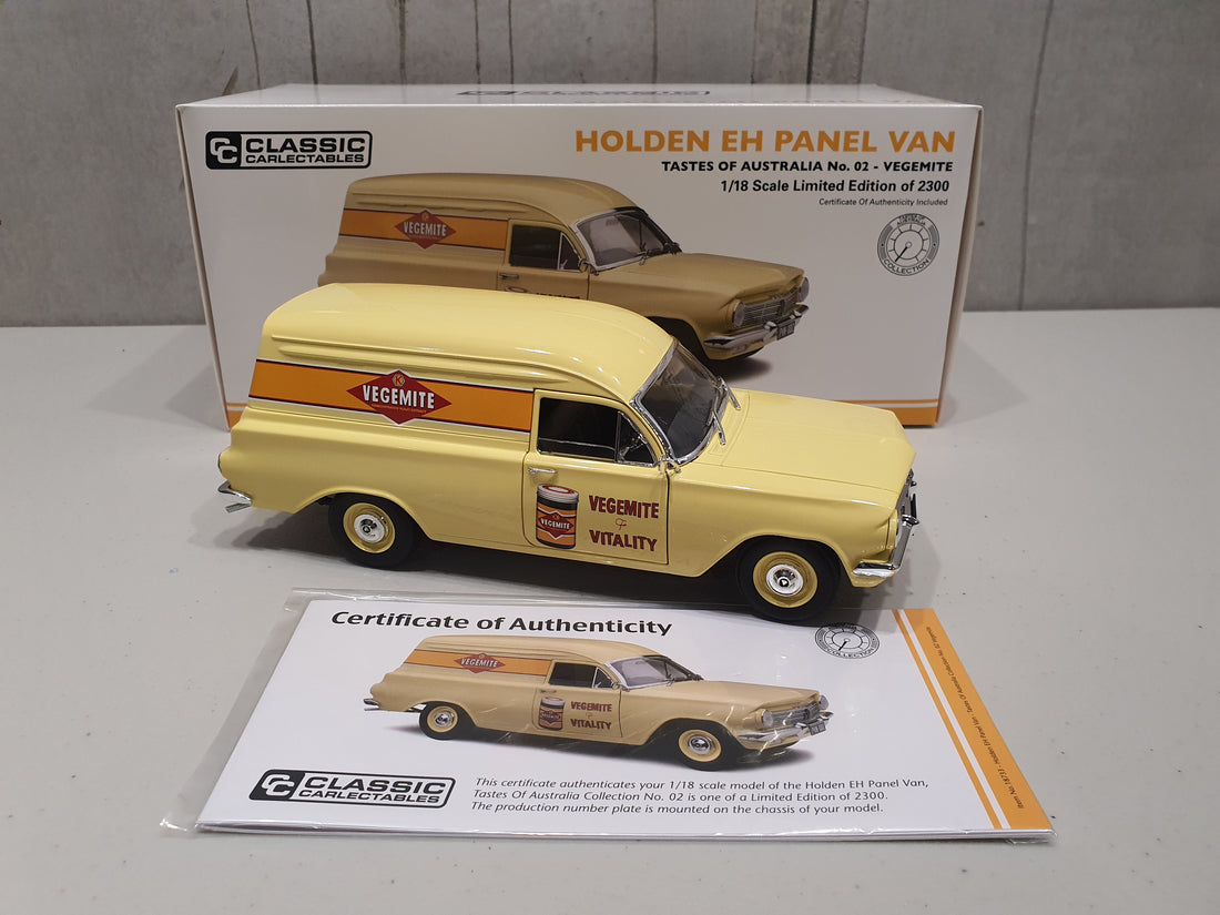 HOLDEN EH PANEL VAN "TASTES OF AUSTRALIA COLLECTION" 1:18 DIECAST