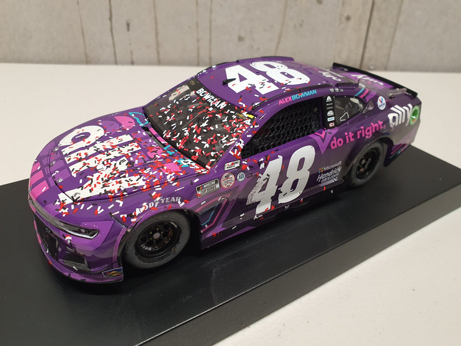 ALEX BOWMAN 2021 ALLY MARTINSVILLE RACED WIN 1:24 ELITE DIECAST