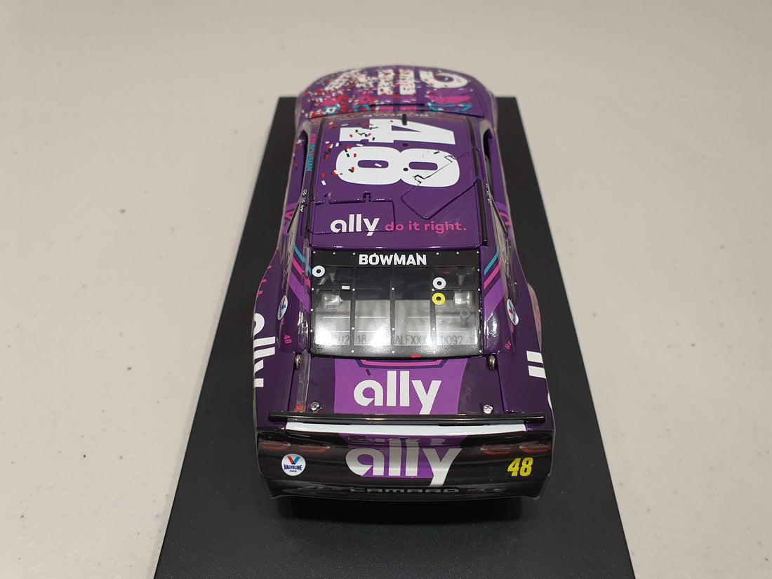 ALEX BOWMAN 2021 ALLY MARTINSVILLE RACED WIN 1:24 ELITE DIECAST