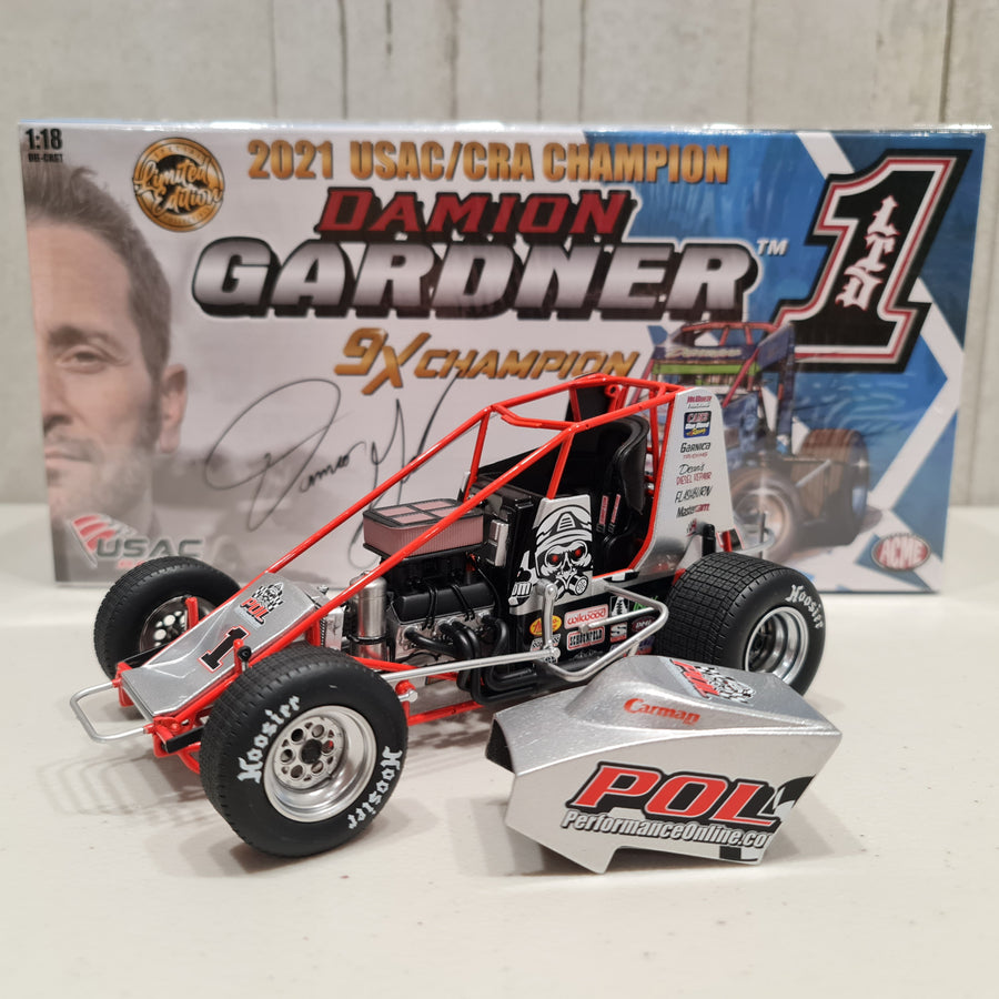 DAMION GARDNER #1 PERFORMANCE ONLINE SPRINT CAR 1:18 DIECAST MODEL - ACME - RRP $225  NOW  $200