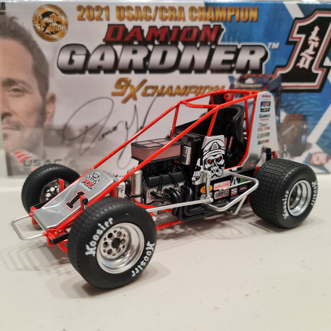 DAMION GARDNER #1 PERFORMANCE ONLINE SPRINT CAR 1:18 DIECAST MODEL - ACME - RRP $225  NOW  $200