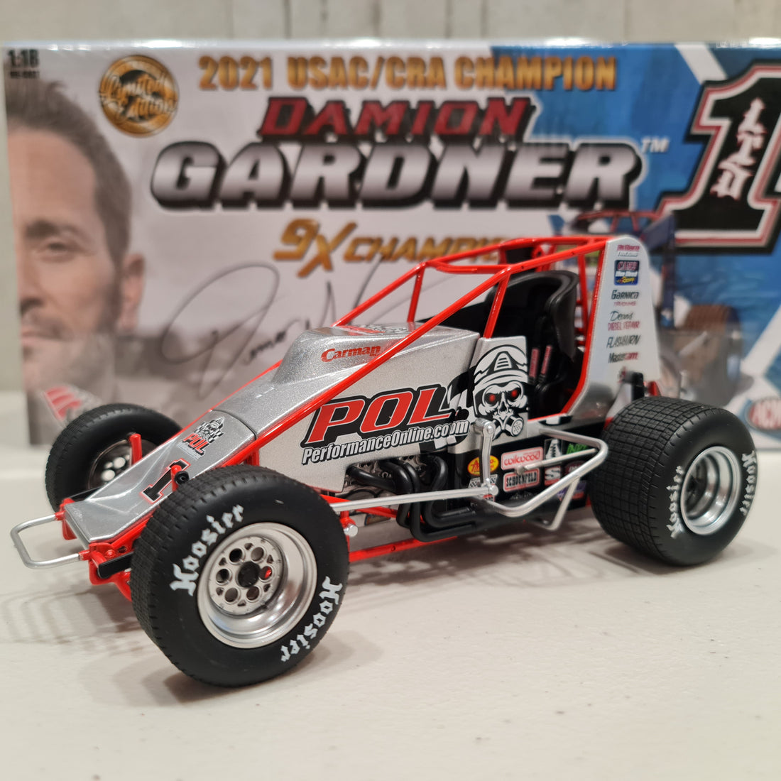 DAMION GARDNER #1 PERFORMANCE ONLINE SPRINT CAR 1:18 DIECAST MODEL - ACME - RRP $225  NOW  $200