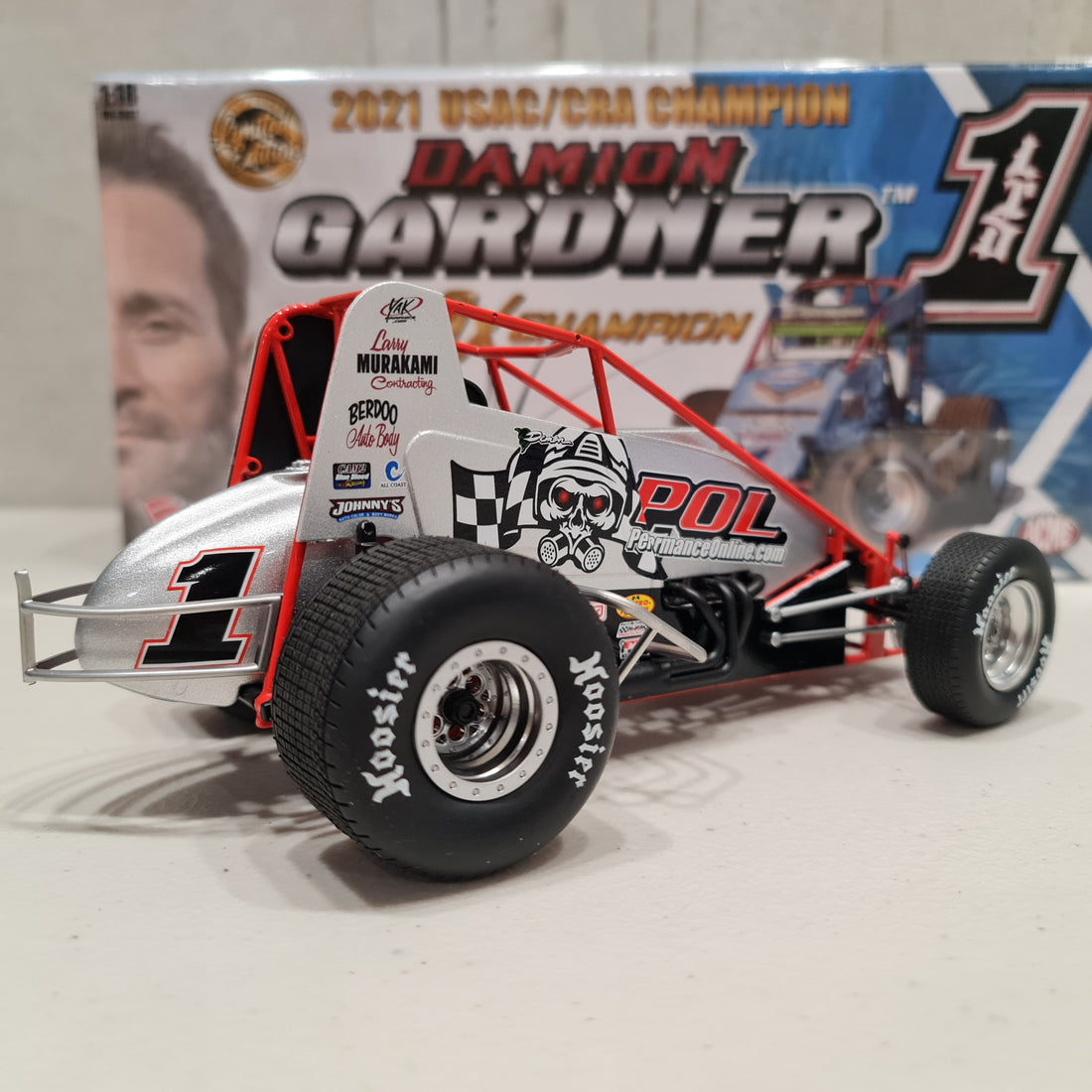 DAMION GARDNER #1 PERFORMANCE ONLINE SPRINT CAR 1:18 DIECAST MODEL - ACME - RRP $225  NOW  $200