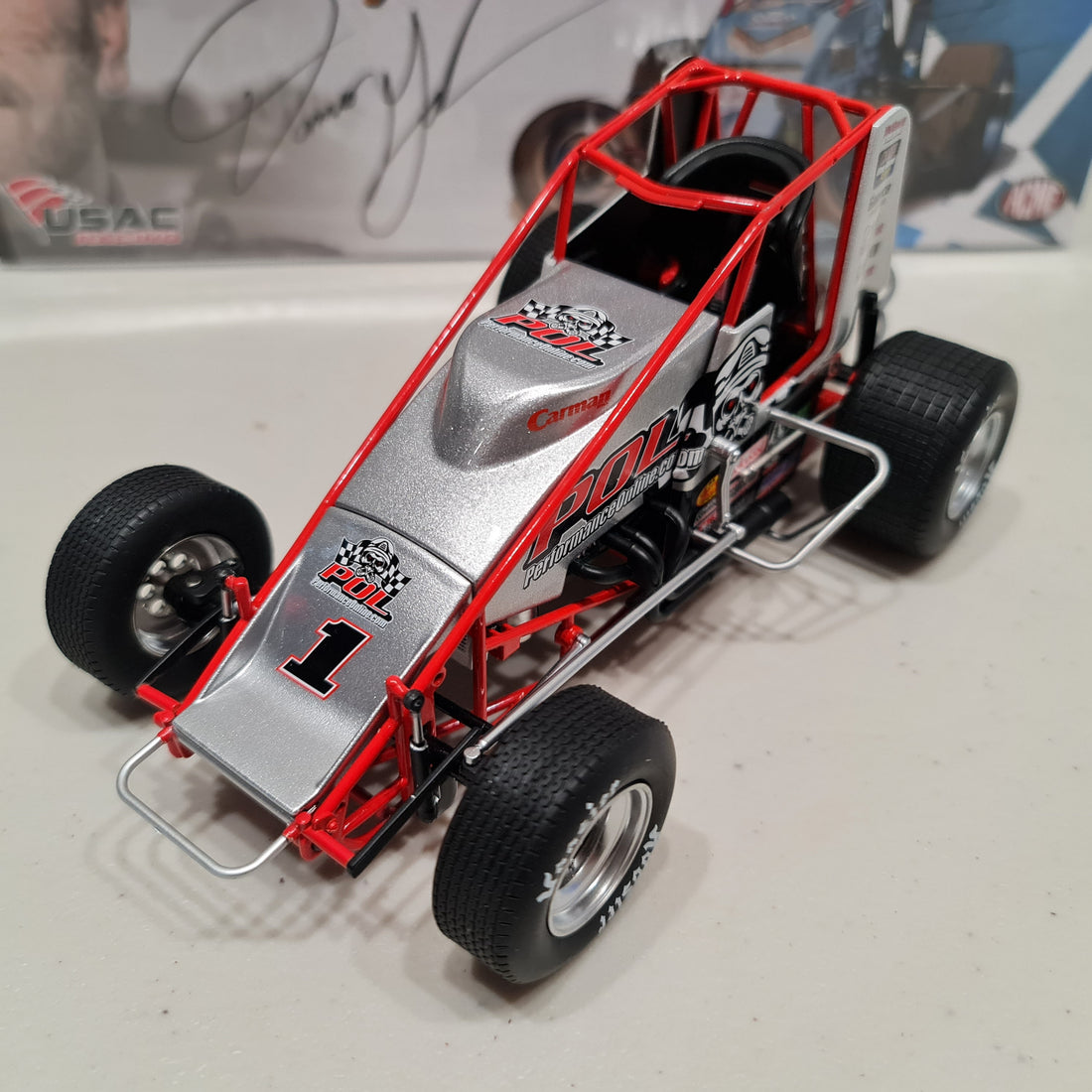 DAMION GARDNER #1 PERFORMANCE ONLINE SPRINT CAR 1:18 DIECAST MODEL - ACME - RRP $225  NOW  $200