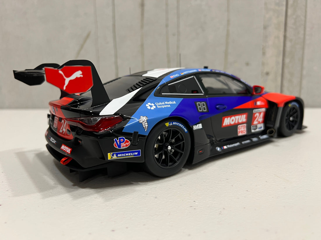 BMW M4 GT3 #24 BMW Team RLL 2022 IMSA Daytona 24 Hrs 1:18 Scale