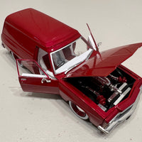 1975 HJ Holden Panelvan "Slammed" LS6 Twin Turbo - Wine Berry- 1:24 Scale Diecast - DDA Collectibles