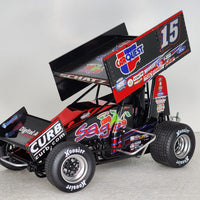 2022 #15 SAGE / CARQUEST SPRINT CAR - DONNY SCHATZ 1:18 DIECAST - CHROME - TEAM EXECUTIVE