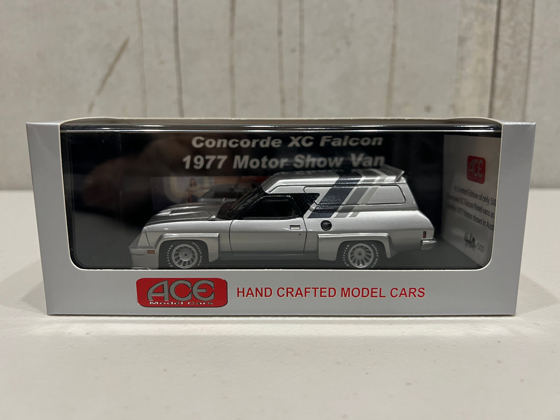 FALCON XC 1977 CONCORDE MELBOURNE MOTOR SHOW PANEL VAN - 1:43 SCALE MODEL - ACE