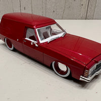 1975 HJ Holden Panelvan "Slammed" LS6 Twin Turbo - Wine Berry- 1:24 Scale Diecast - DDA Collectibles