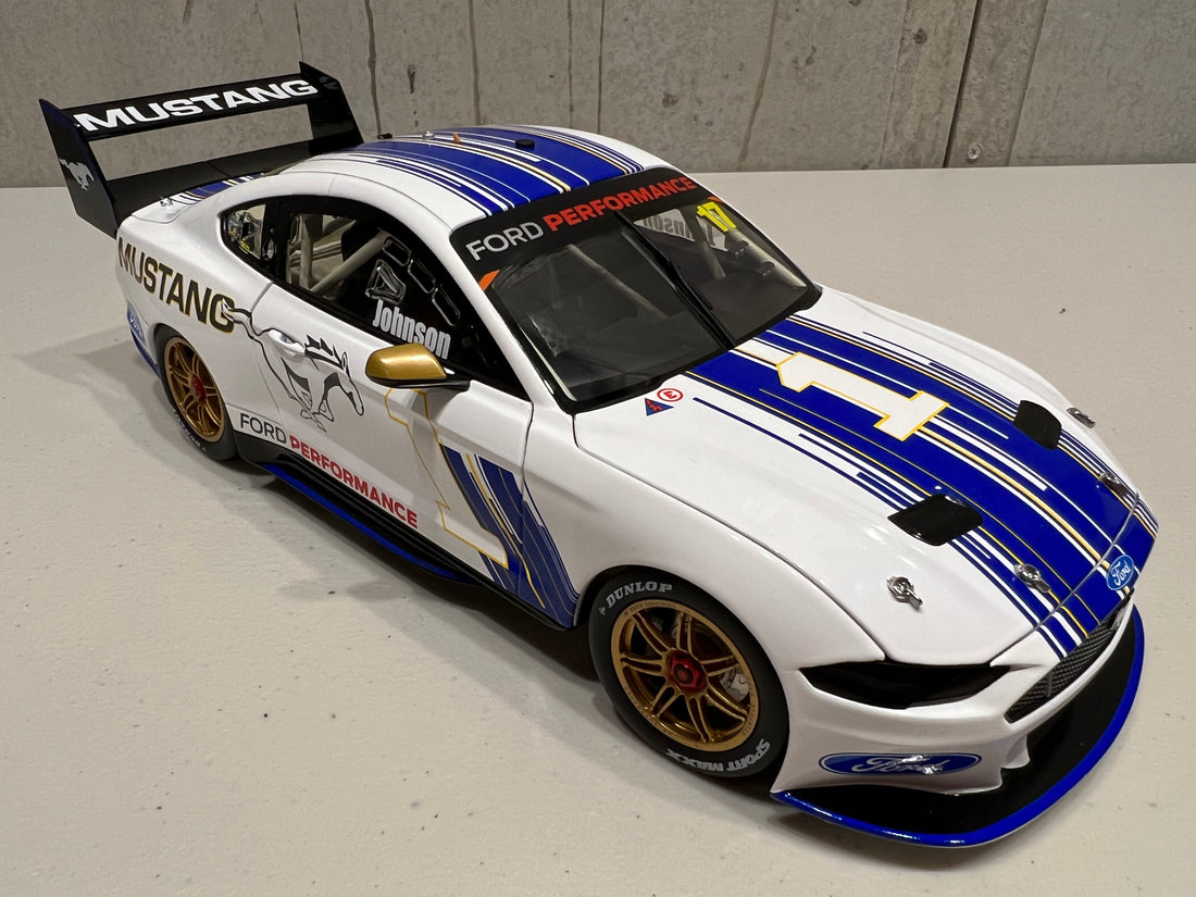 1:18 Ford Performance #17 Ford Mustang GT Supercar - 2019 Adelaide 500 Parade of Champions - Driver: Dick Johnson - AUTHENTIC COLLECTABLES - RRP $250  NOW  $230