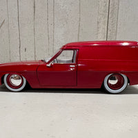 1975 HJ Holden Panelvan "Slammed" LS6 Twin Turbo - Wine Berry- 1:24 Scale Diecast - DDA Collectibles