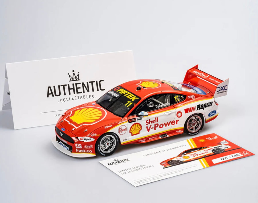 Shell V-Power Racing Team #11 Ford Mustang GT - 2022 Repco Supercars Championship Season - Anton De Pasquale - 1:18 Scale Diecast Model - AUTHENTIC COLLECTABLES - RRP $250 NOW $200