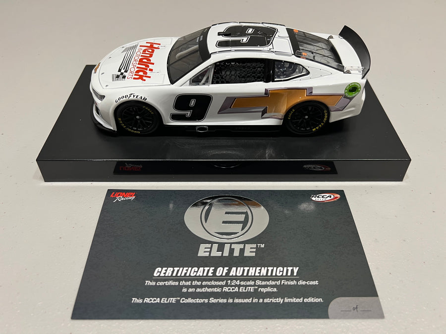 Hendrick Motorsports 2022 #9 Test Car 1:24 Elite Nascar Diecast