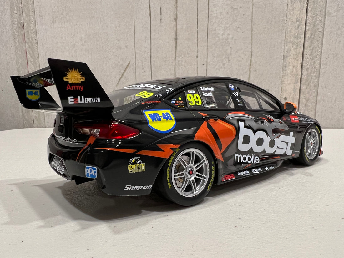 Brodie Kostecki / David Russell 1:18 Scale Erebus Boost Mobile Racing #99 Holden ZB Commodore - 2021 Repco Bathurst 1000 3rd Place - AUTHENTIC COLLECTABLES  - RRP $230 NOW $200