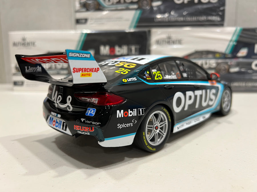 1:18 Mobil 1 Optus Racing #25 Holden ZB Commodore - 2022 Beaurepaires Melbourne 400 (AGP) Race 6 / 9 Winner - Chaz Mostert - AUTHENTIC COLLECTABLES - RRP $230 NOW $200