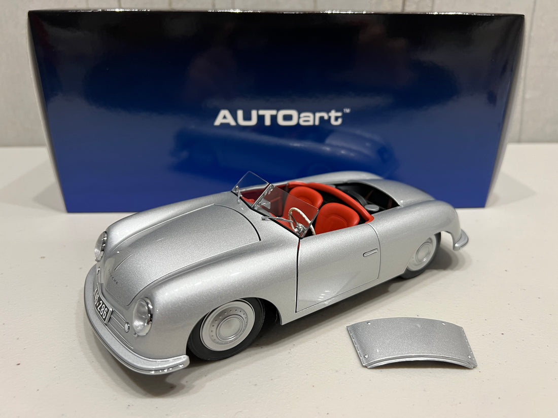 PORSCHE 356 NUMBER 1 (SILVER) 1:18 SCALE MODEL - AUTOART