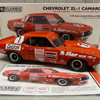 Chevrolet Camaro 1972 ATCC Round 1 Symmons Plains 2nd Place Car 1:18 Diecast - RRP $299 NOW $249