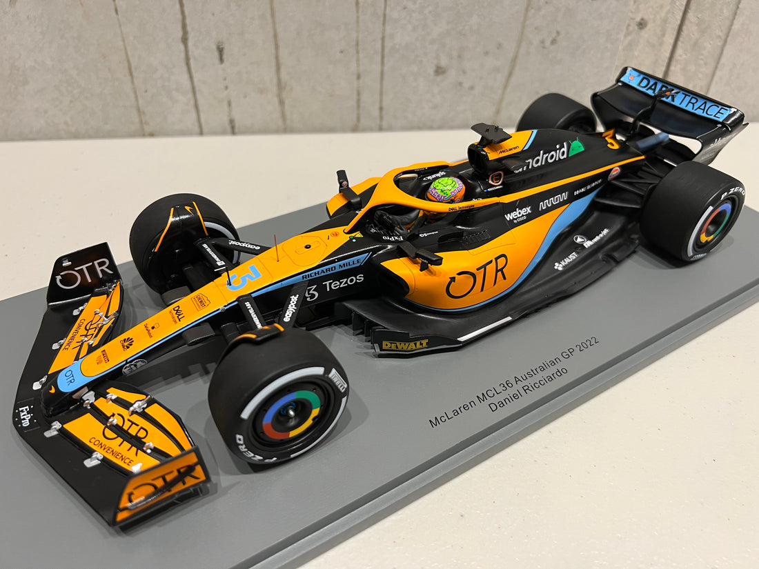 Daniel Ricciardo McLaren MCL36 No.3 McLaren F1 Team - Australian GP 2022 1:18 Scale -  RRP  $340  NOW  $310