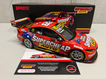 HOLDEN ZB COMMODORE - TRIPLE EIGHT RACE ENGINEERING SUPERCHEAP AUTO - FEENEY/INGALL #39 - REPCO Bathurst 1000 WILDCARD - 1:18 Scale Diecast Model Car - Biante